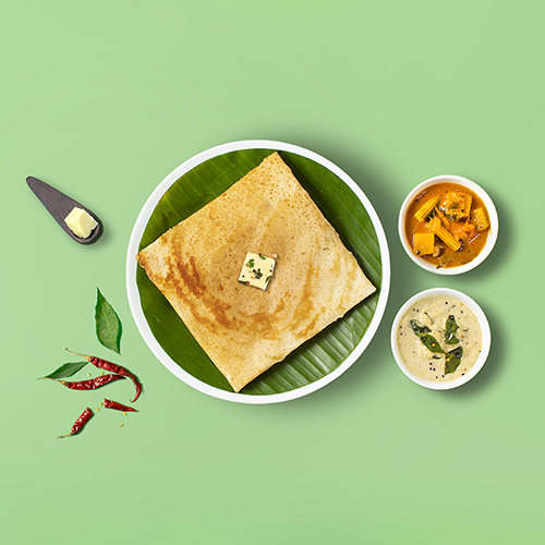 Butter plain dosa square with butter reference 4x3 Butter plain dosa square with butter reference 4x3